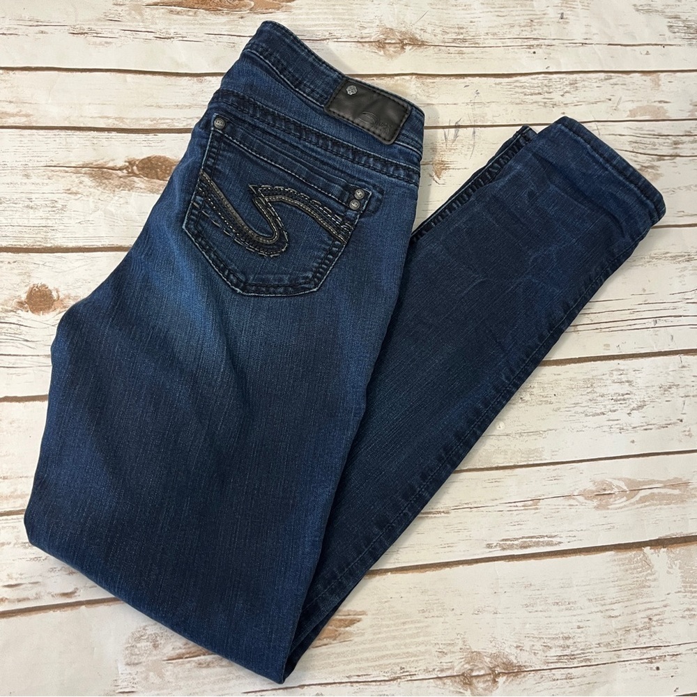 Silver Jeans Suki High Super‎ Skinny W28 L31 Dark Wash